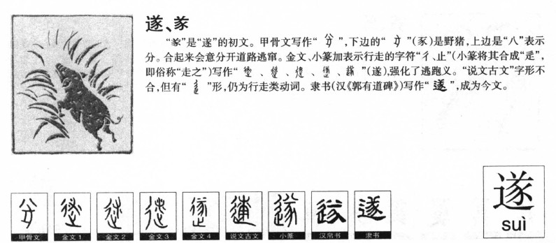 遂的意思-遂字五行属什么-遂字取名的寓意